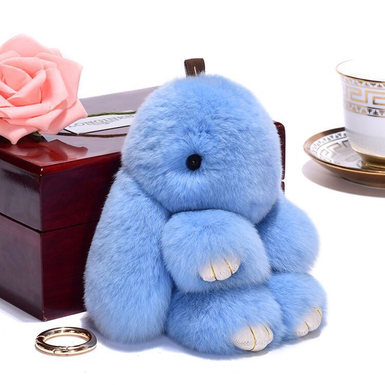 Fashionable Cotton Cute Rabbit Keychain Pendant c177a104 dca6 42c1 89aa 7e2b627dac4c