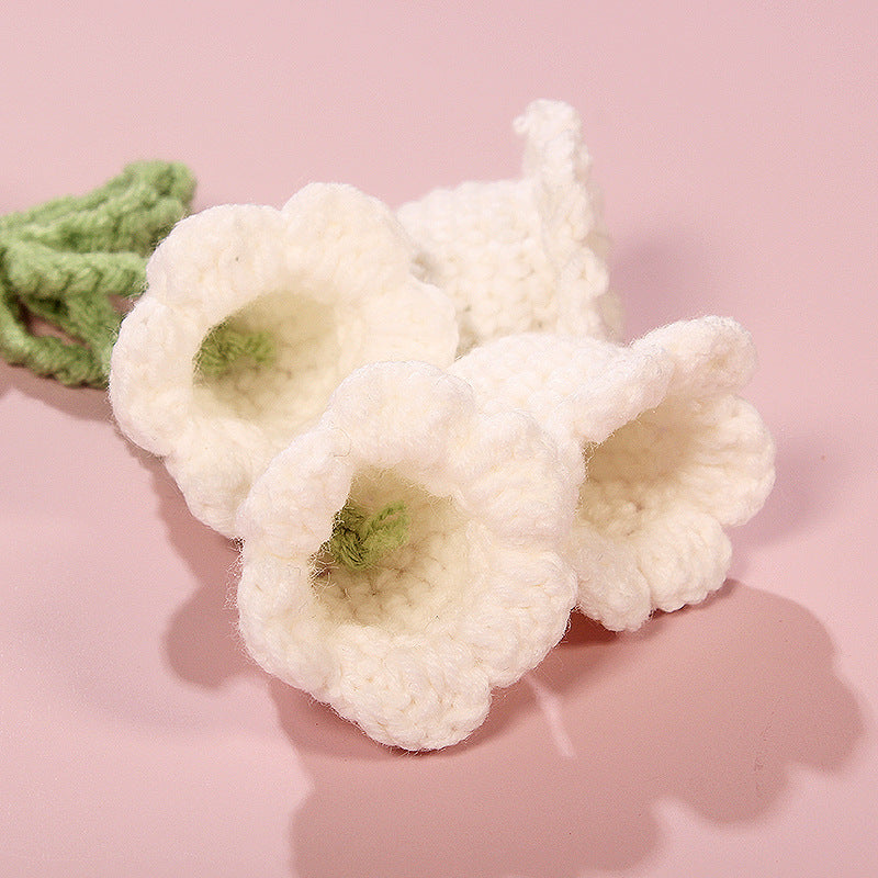 Hand-made Hook Braided Woolen Thread Lily Of The Valley Keychain c177d342 ee05 4227 b24c 1cce7774346b