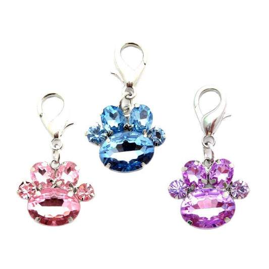 Cute Claw-shaped Pet Pendant Rhinestone Puppy Hanging c17db4c7 0a97 4fbb 9923 64f14c345ca2