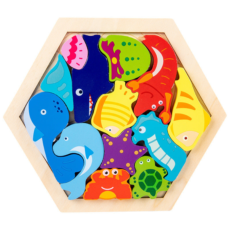 Children's Animal Fruit Creative Three-dimensional Puzzle Puzzle Educational Toys c18d5776 a6ec 4b4e 958e ffcae7485946
