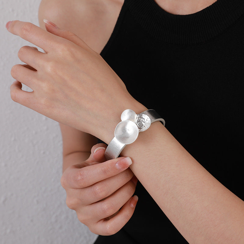 Original Geometric Brushed Metal Ornament Advanced Simple Bracelet c1ab92c4 8767 42f7 962b 4280085ea7c8