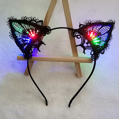 Glowing Hair Accessories Flashing Lights Cat Ears Headband c1d7c92b 59ff 43d2 ae40 0c0e933095fe