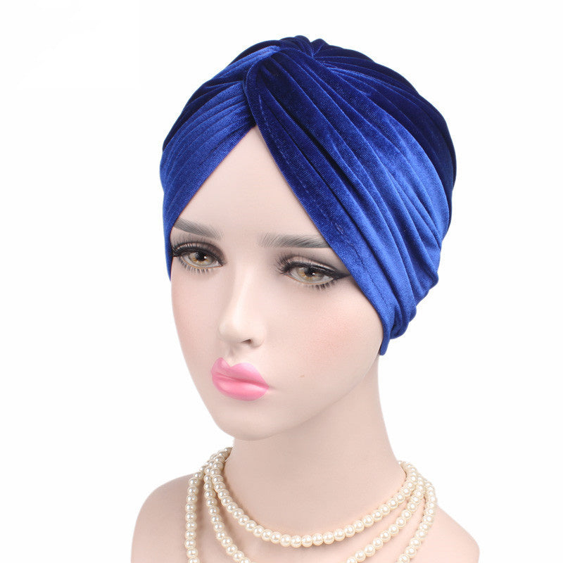 Autumn Winter Velvet Stretch Bandana Hat c1d8af45 3299 419d b7f6 18739969f6f6