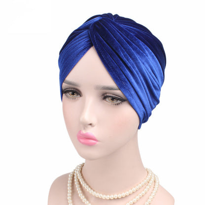 Autumn Winter Velvet Stretch Bandana Hat c1d8af45 3299 419d b7f6 18739969f6f6