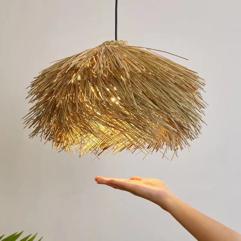Rattan Ceiling Lamp Vintage Rattan Chinese Style Chandelier c1e07d85 e477 448b 8c46 6e3eebef7efa