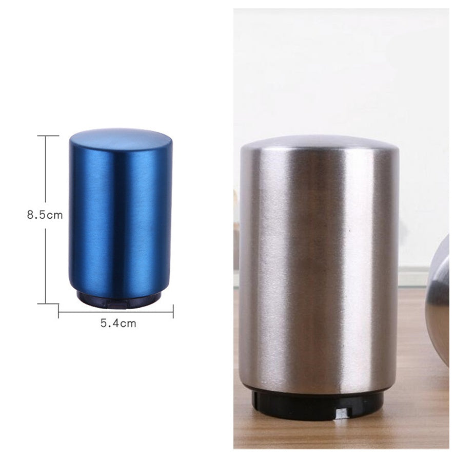 Portable Magnetic Automatic Beer Bottle Opener Bar Accessories Decor Stainless Steel Wine Can Openers with Brushed Metal c1ea