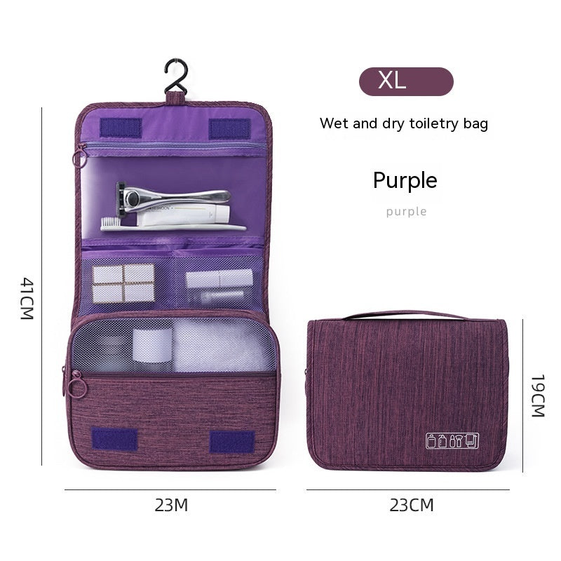 Travel Business Storage Bag Business Trips Portable Large Capacity Wash Bag Hanging Dry Wet Separation Toiletry c1edde57 a521