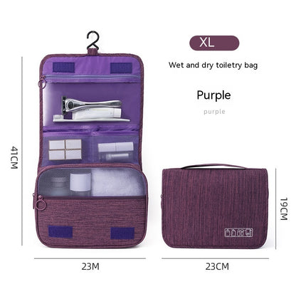 Travel Business Storage Bag Business Trips Portable Large Capacity Wash Bag Hanging Dry Wet Separation Toiletry c1edde57 a521