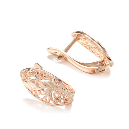 Hollow Pattern Heart-shaped Earrings For Women