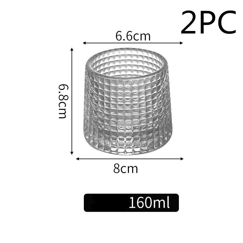 Thickened rotating tumbler whiskey glass c20c8f80 5b02 4452 86a6 c656bcf9e11c