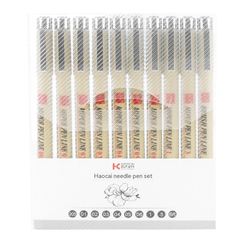 Student Waterproof Needle Pen Hook Line Pen Suit - 图片 3