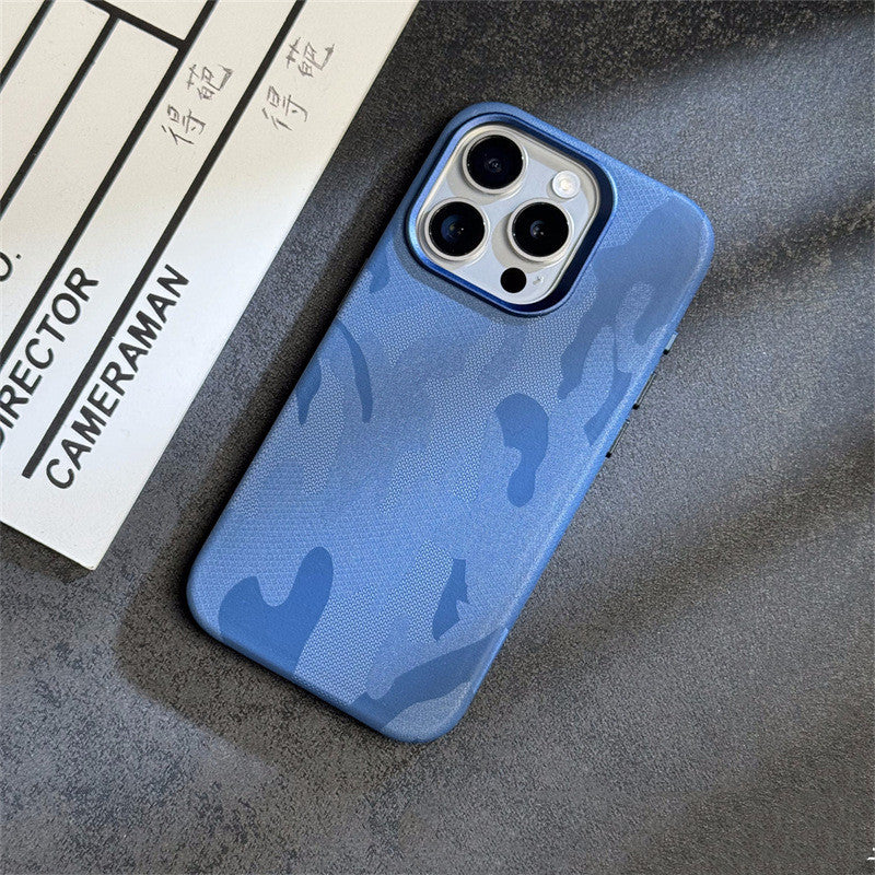 Phone Case Advanced Simple Camouflage Leather Magnetic c235f8a5 cc89 4399 8aa5 73377c44ea38