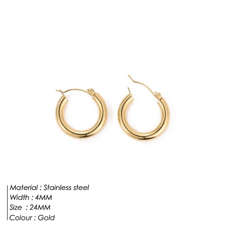 Simple Round Hoop Earring Personality c2385bda 82a5 4735 882d cc68df200e53
