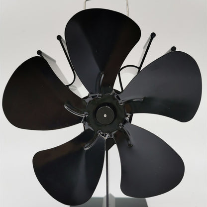 Thermal Power Fireplace Fan Self-starting Five-blade c23a173a a9a5 482d babf 74389ca4b611