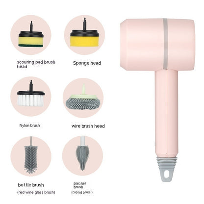 Electric Cleaning Brush Dishwashing Brush Automatic Wireless USB Rechargeable Professional Kitchen Bathtub Tile Cleaning Brus