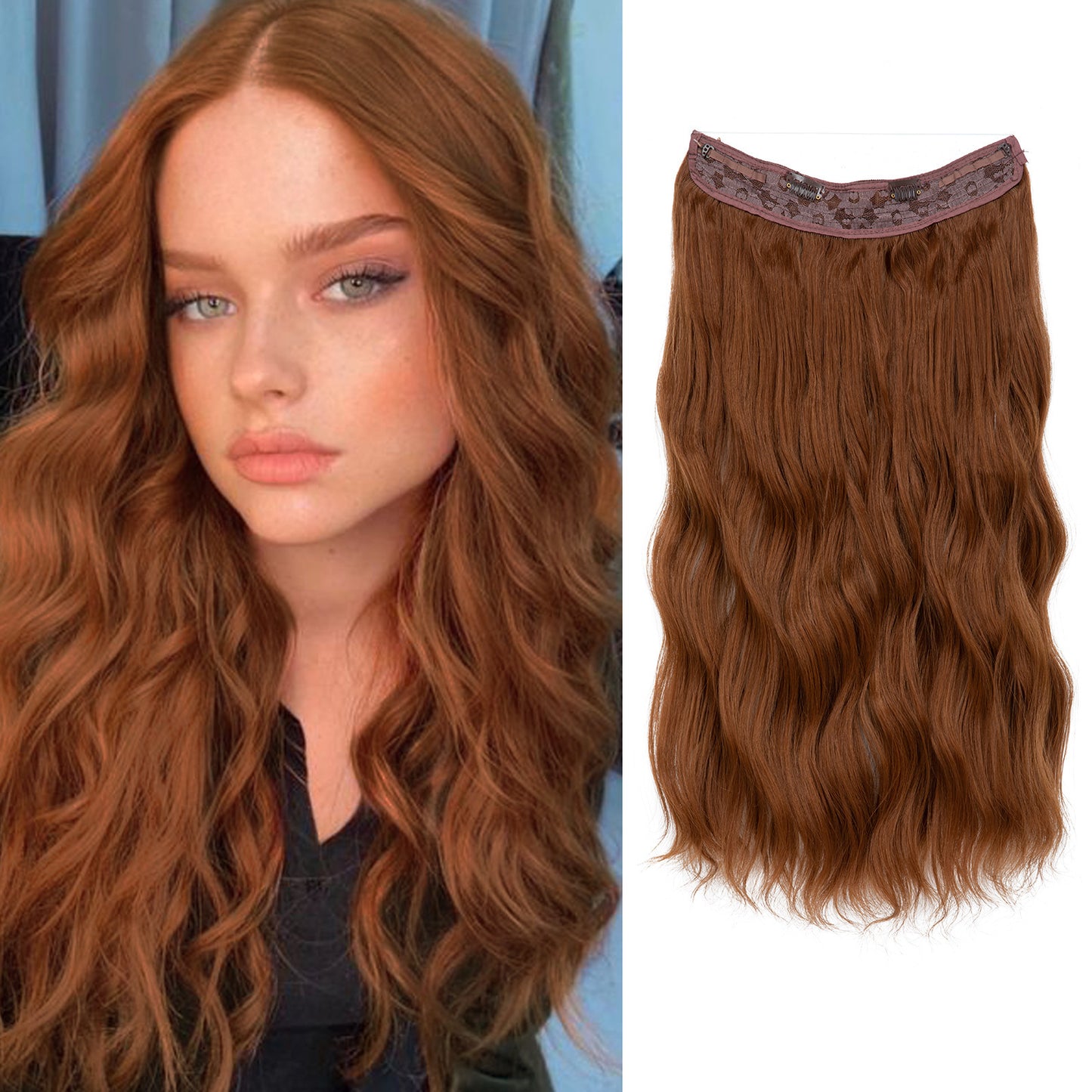 European And American Style Women Corn Curler Fishing Thread Long Curly Hair  Wig c269677b 9303 4165 af4d d8db58dcf122