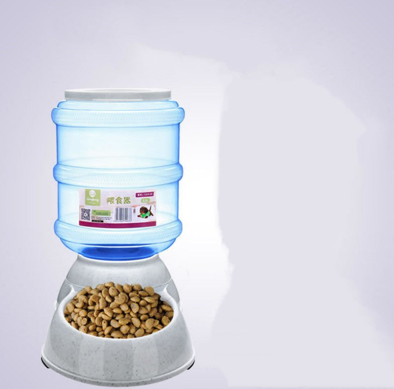 Cats Dogs Automatic Pet Feeder Drinking Water Fountains Large Capacity Plastic Pets Dog Food Bowl Water Dispenser c2a5c0e6 93