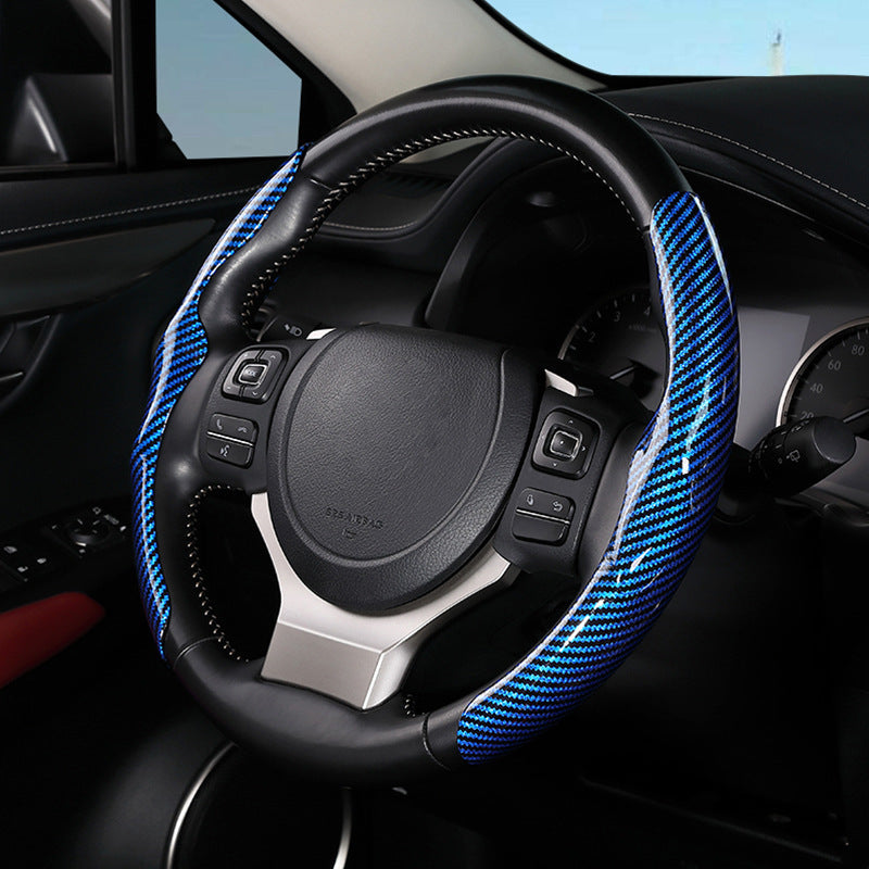 Car Carbon Fiber Pattern Glossy Car Steering Wheel Cover c2aae0ae 8f88 4de8 a56f 524670a1f80e