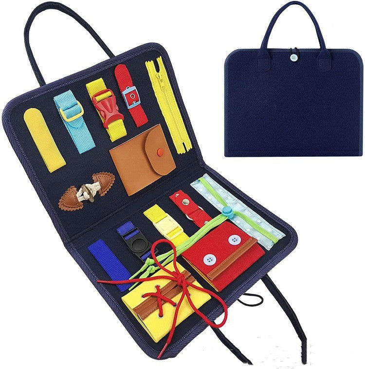New Busy Book Children's Busy Board Dressing And Buttoning Learning Baby Early Education Preschool Sensory Learning Toy c2c01