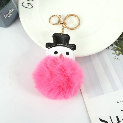 Stall Cute Snowman Fur Ball Keychain Pendant c2cb66e9 af67 42e3 9920 0f7a65e3498f 33295e7a 893b 444c 9647 8cf473616cd5