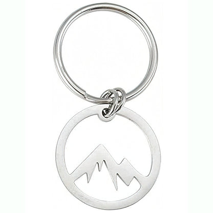 Titanium Steel Hollow Snow Mountain Valley Keychain c2e38474 5f11 46fc 99ac b45e13bdca83