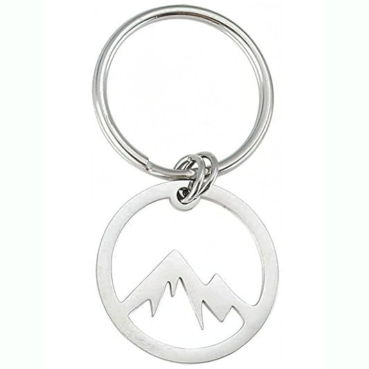 Titanium Steel Hollow Snow Mountain Valley Keychain c2e38474 5f11 46fc 99ac b45e13bdca83