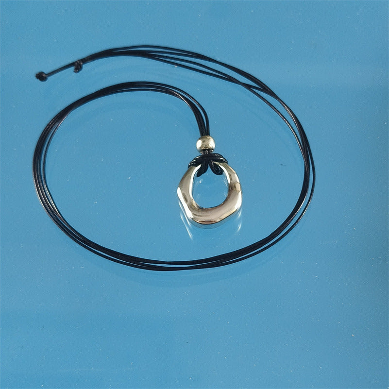 Design Sense Irregular Circles Pendant Necklace c2e4f7e1 b133 4cd9 86f6 c6f693e68ceb