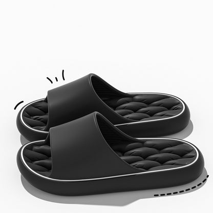 Non-slip Design Bathroom Slippers Home Summer Thick Sole Floor Bedroom House Shoes For Women Men c2ed2fb4 66bc 4ec0 bf40 5317