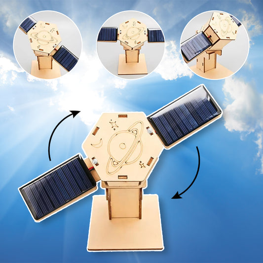 Diy Technology Small Production Stem Experimental Teaching Aids Space Model Artificial Satellite Educational Toys Solar Power
