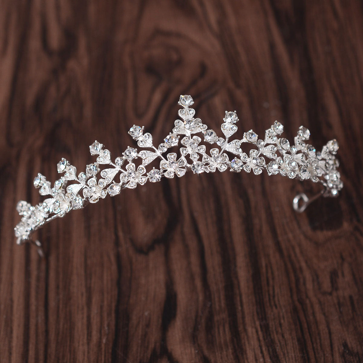 Simple Rhinestone Silver Headband Crown c30e1cb6 44f4 4dba 8e12 199de65199e4