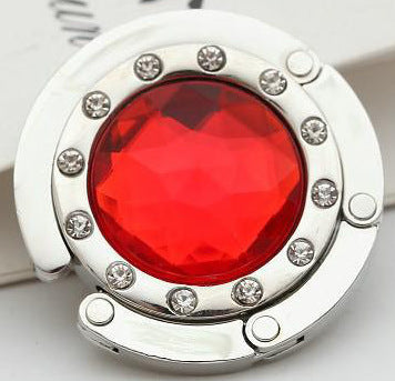 Portable And Practical Folding Crystal Bag Hanger c31b4255 2c81 49cb bdea caa03902e26e