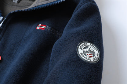Winter Plus Size Men's Brushed Hoody