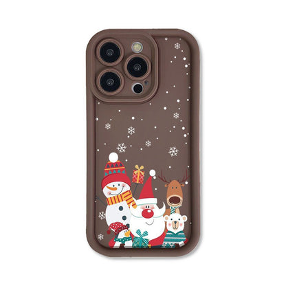 Cute Santa Claus Phone Case Frosted Advanced Christmas Pattern Case For Phone Shockproof Soft Silicone Phone Cover c33d601e f