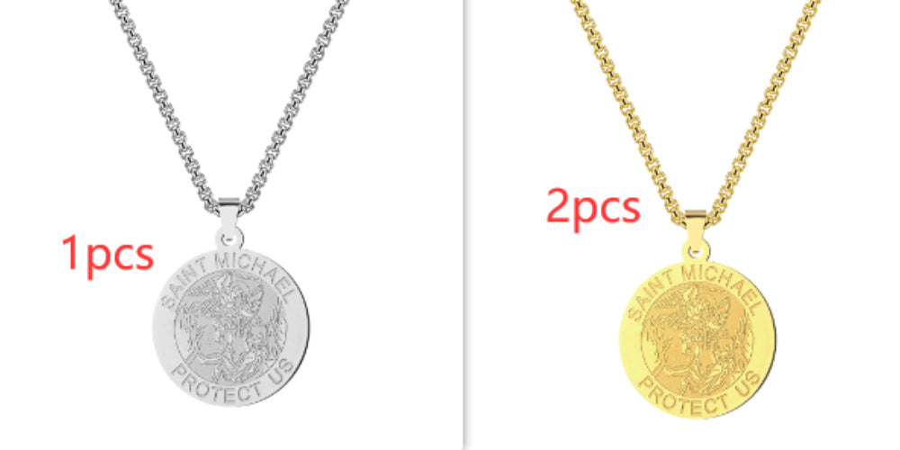 Medal Necklace Gold And Silver Michael Necklace c34107a1 4cdf 4fd7 8095 5e91175ee6cb