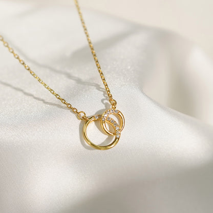 S925 Sterling Silver Niche Design Circle Necklace c34aea00 f392 4ffe 9c10 79a29641102c