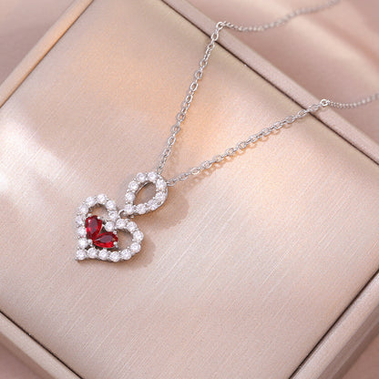 Exquisite Luxury Rhinestone Crystal Heart Pendants Necklaces For Women Party Jewelry Gifts Fashion Jewelry c34fa753 48b1 4a35