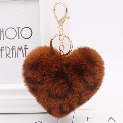 Heart Keychain Fashion Women's Plush