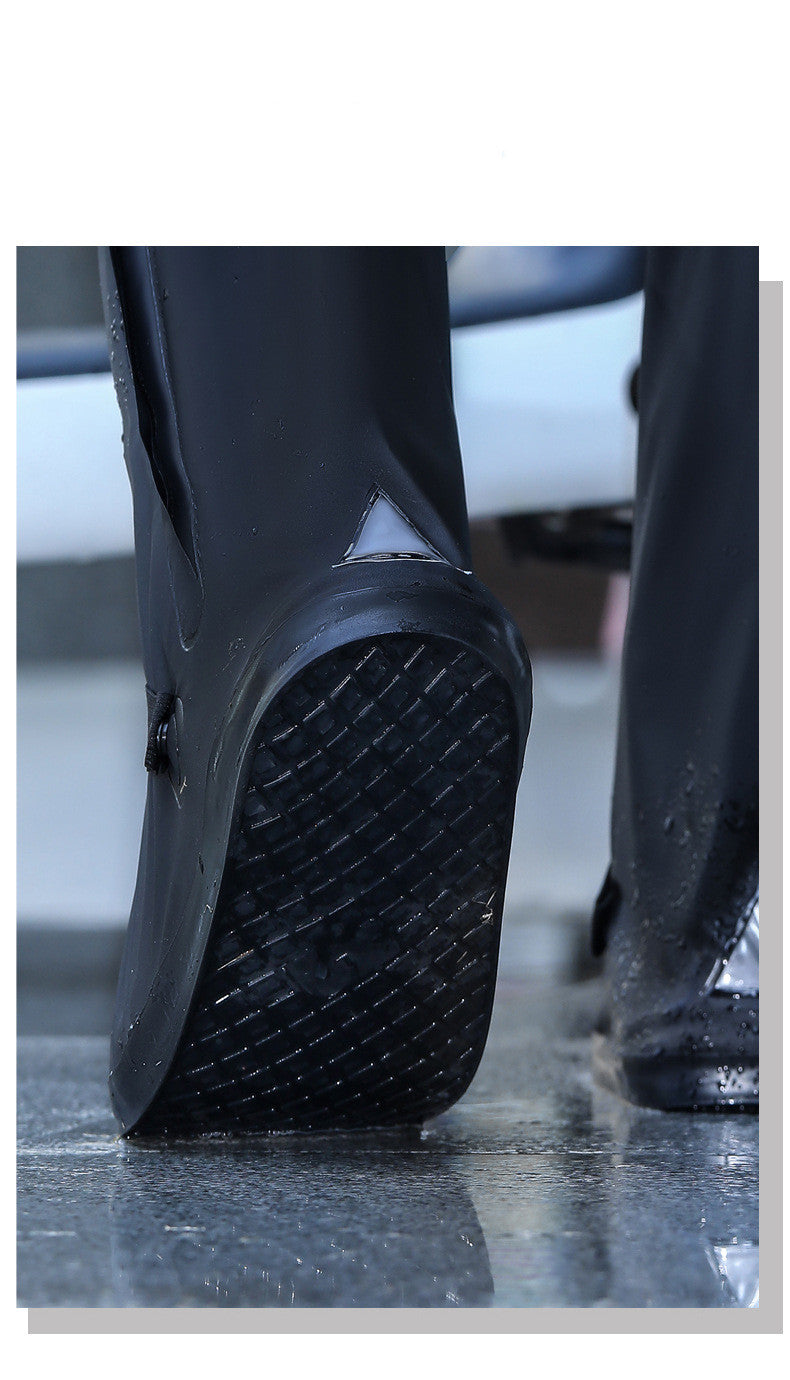 Waterproof Non-slip Overshoe Outer Wear Rain Shoes Wear-resistant High Tube Rain Booties c35d2242 272d 4de3 8c44 392ee1926f56