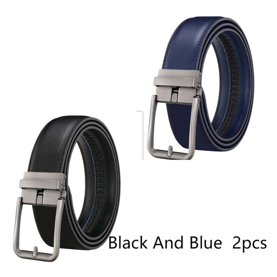Men's Leather Belt Automatic Buckle Simple Hollow c35d6658 d033 4454 b90f d9f979c9d1e4