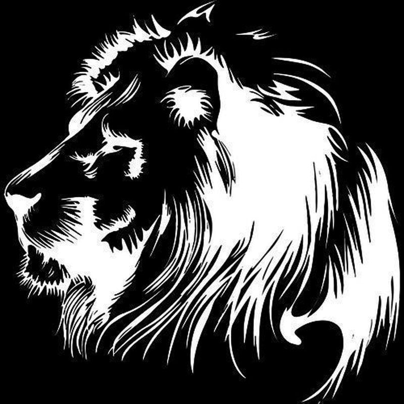 Meditation Lion Personalized Car Sticker c3a1bd56 f241 44e8 987f 09cf9a674d14