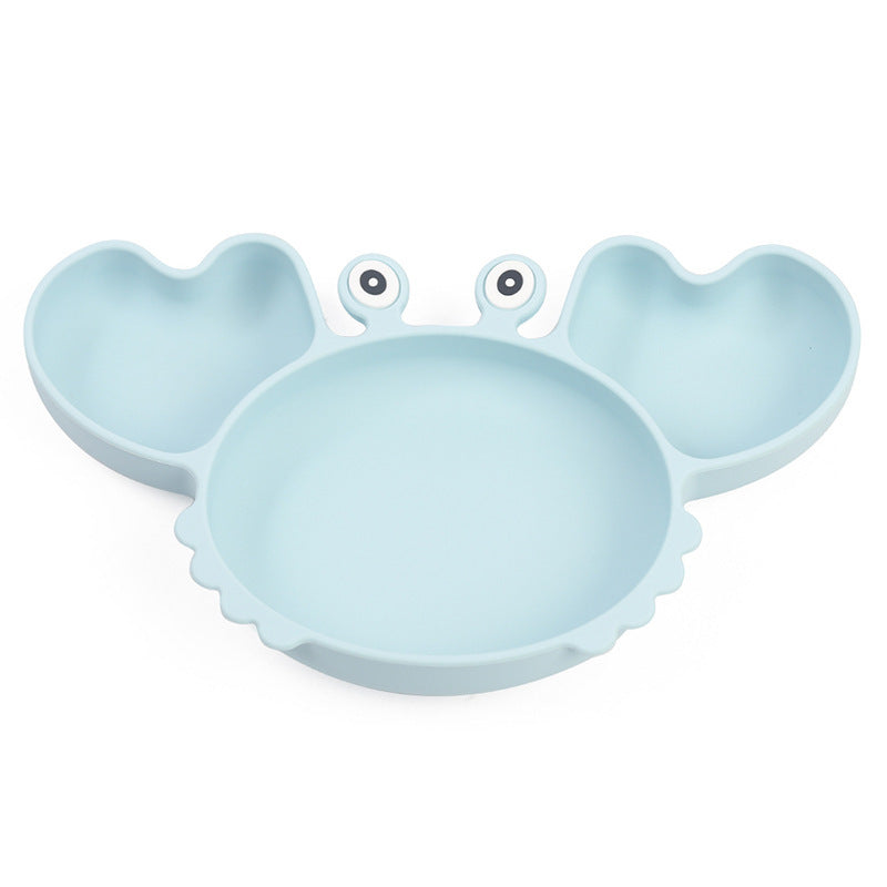 Silicone Split Cutlery Crab Plate For Infants c3ad3dc6 e2a9 4a55 b61a 4476eaad811a
