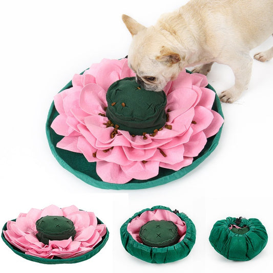 Pet Lotus Sniffing Pad Hides Food And Slow Food Training Dog Toys Consume Physical Energy And Play Supplies c3b61024 f10e 418