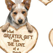 Love Dog Acrylic Key Ring Pendant c3bc2b6d 2b7e 4ea5 81e0 9e601daae92b
