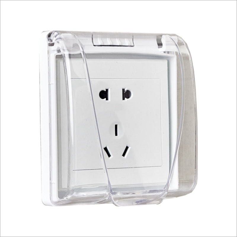 Waterproof Box Household Bathroom Adhesive Splash-proof Box Wall Switch Socket Protective Cover c3c0f187 22ef 46d8 84da 3409b