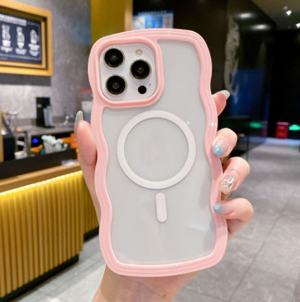 Magnetic Shell Wave Soft Phone Case - 图片 5
