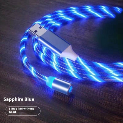 Magnetic Charging Cable Streamer Fast Charging Cable Lighting Micro USB Cable LED Magnet Charger Type-C Cable - 图片 3