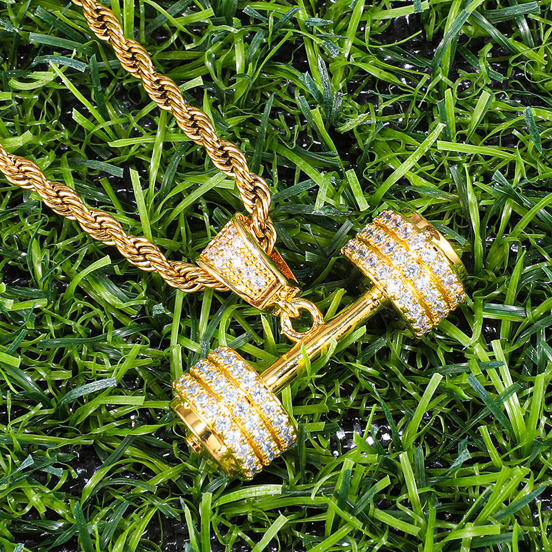 Men's Full Diamond Hip Hop Pendant Necklace c3ec1a26 2534 4c21 8c91 d4e89567be69
