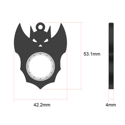 Halloween Creative Fidget Spinner Toy Bat Demon Ghost Keychain Hand Spinner Anti-Anxiety Toy Relieves Stress Bottle Opener Ki