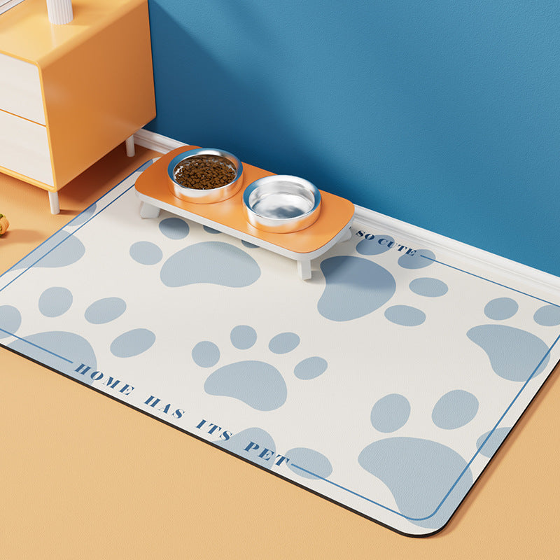 Pet Diatom Ooze Floor Mat Dogs And Cats Eating Mat Spill-proof Waterproof Quick-drying Placemat c3f77695 e25e 4caf ab96 30669