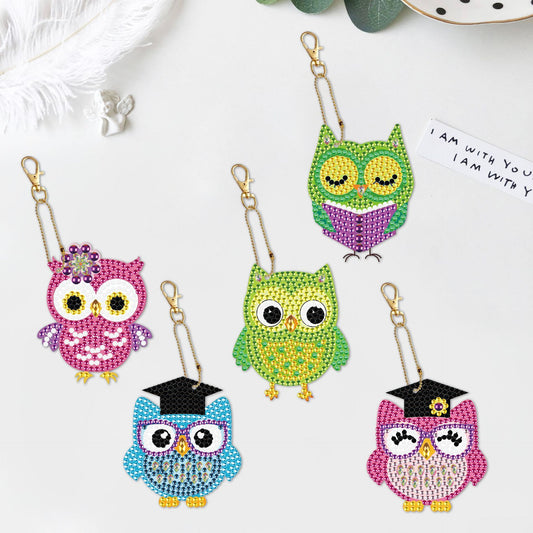 5D Diamond Drawing Keychain Double Sided Irregular - HD Wireless Product #1